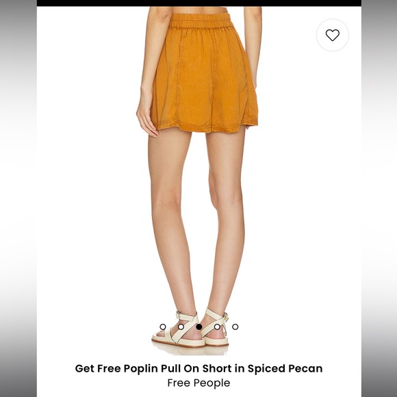 Free People Preppy Poplin Pull On shorts NWT - Picture 3 of 8